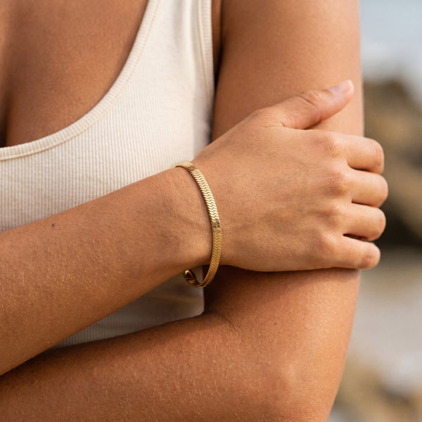 Herringbone Chain Bracelet
