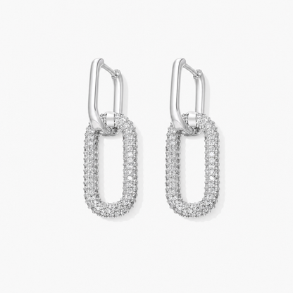 Infinity Loop Earrings (Silver)