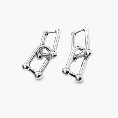 London Link Earrings (Silver)