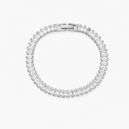 Luxe Baguette Bracelet (Silver)