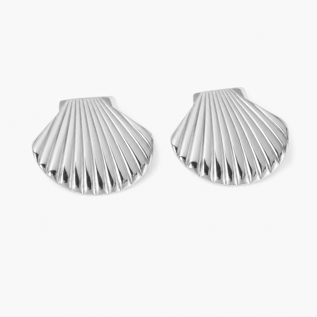 Marina Shell Earrings (Silver)
