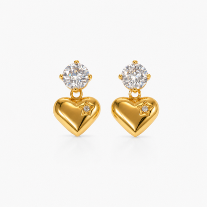 Selene Heart Earrings