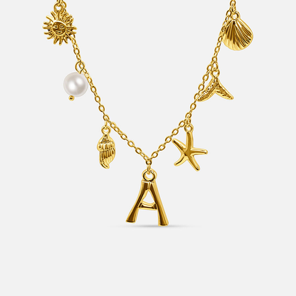 Ocean Initial Necklace