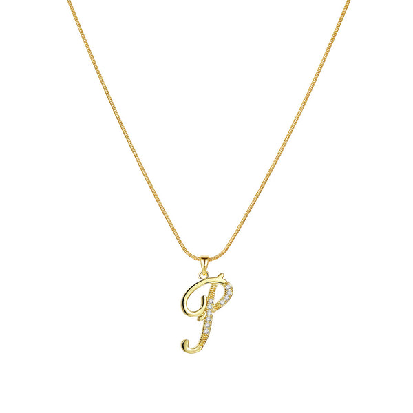 Lily Initial Necklace