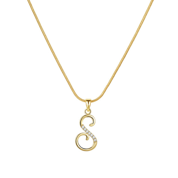 Lily Initial Necklace