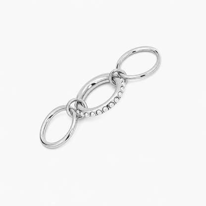 Seraphine Pearl Stacked Ring (Silver)