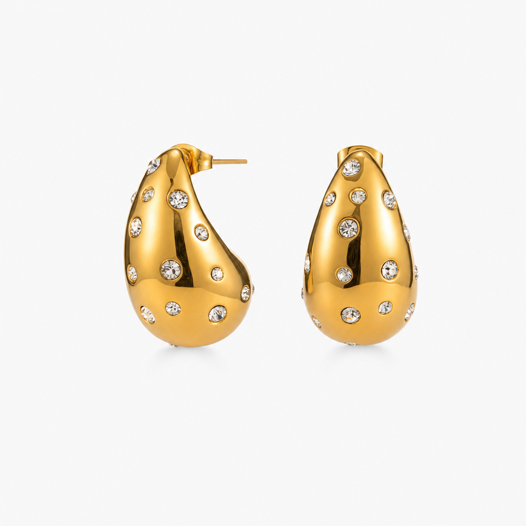 Sparkling Teardrop Earrings