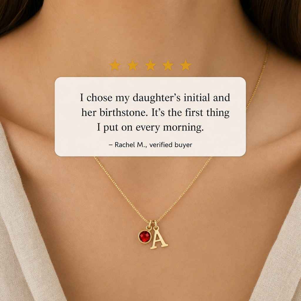 Sylvie necklace - five star customer review