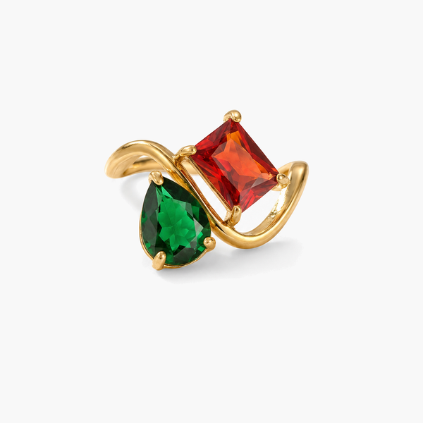 Verity Birthstone Duo Ring