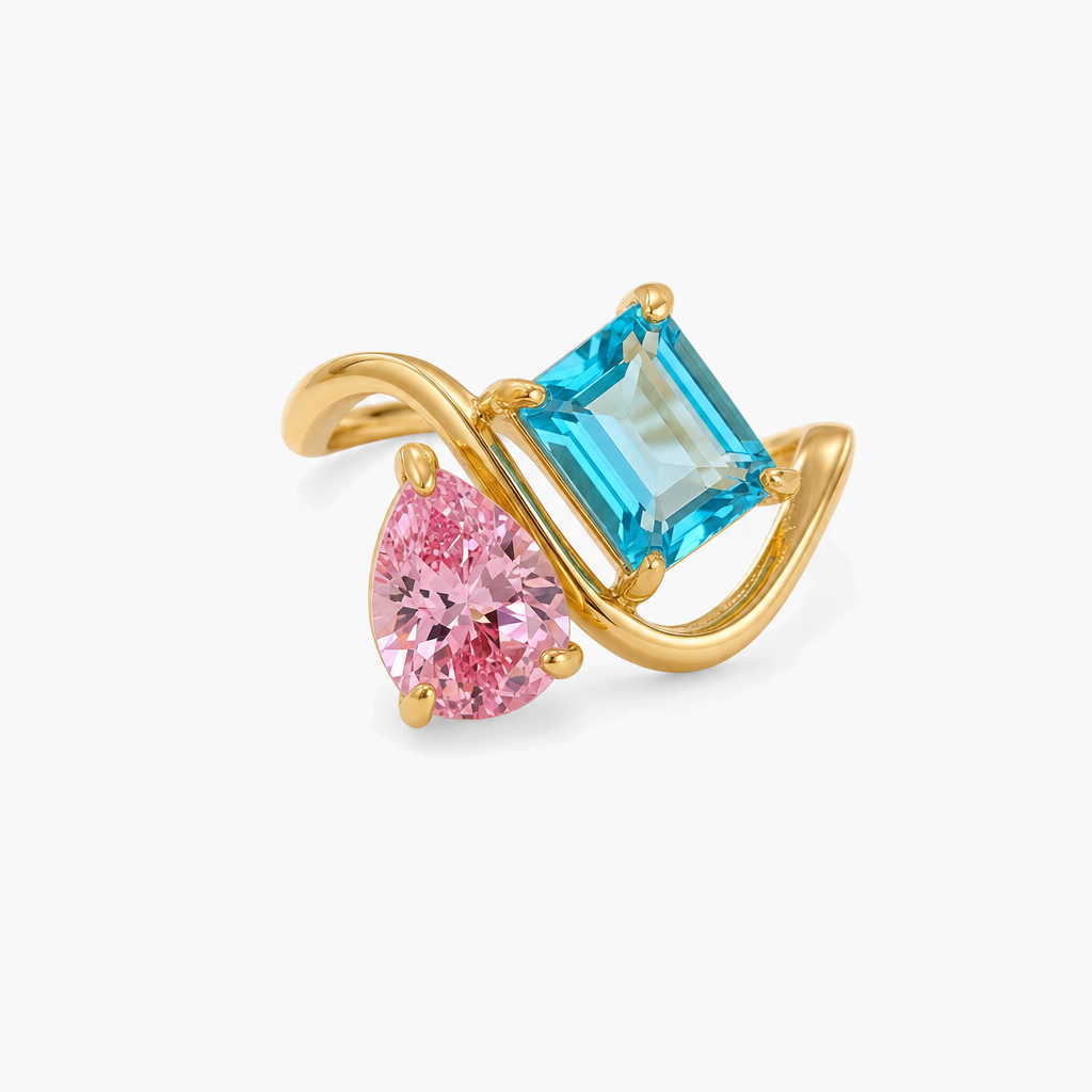 Verity Birthstone Duo Ring