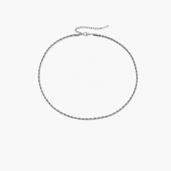 Vesna Rope Necklace (Silver)