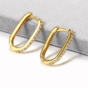 Sirius U Shaped Gold Earrings