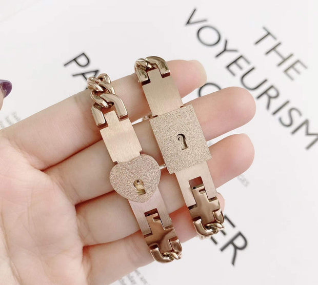 Lock And Key Lovers Bracelet