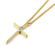 Asymmetrical Cross Necklace