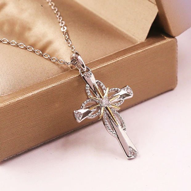 Radiant Star Cross Necklace