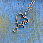 Faith Heart Necklace