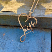 Faith Heart Necklace