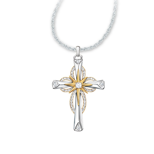 Radiant Star Cross Necklace