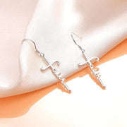 Sterling Silver Faith Earrings