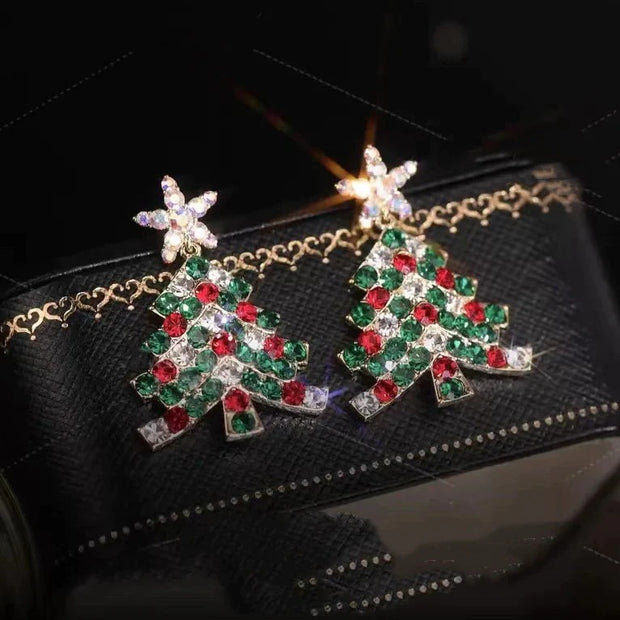 Gleam Christmas Tree Earrings