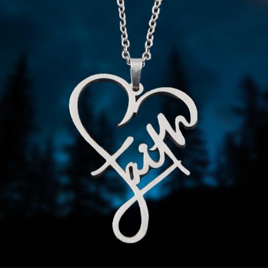 Faith Heart Necklace