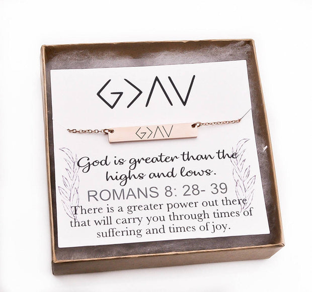 God Is Greater Than The Highs And Lows Necklace