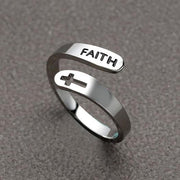 Silver Faith Ring