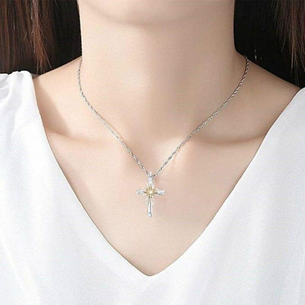 Radiant Star Cross Necklace