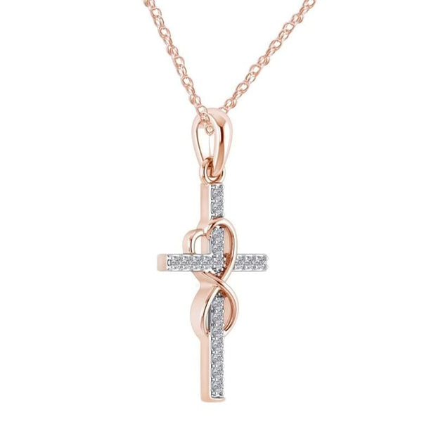 Blessed Infinity Crucifix Necklace