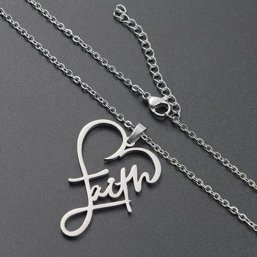 Faith Heart Necklace