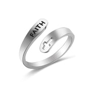 Silver Faith Ring