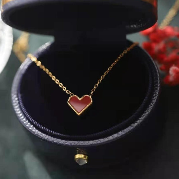 Gold Plated Luxe Heart Necklace