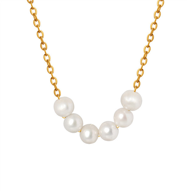 Zoe Layered Pearl Necklace