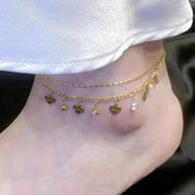 Golden Heart Chain Anklet