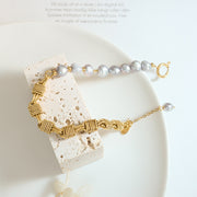 Regalia Golden Pearl Bracelet