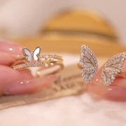 Graceful Flutter Twin Rings