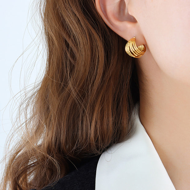 Helios Enclave Golden Earrings