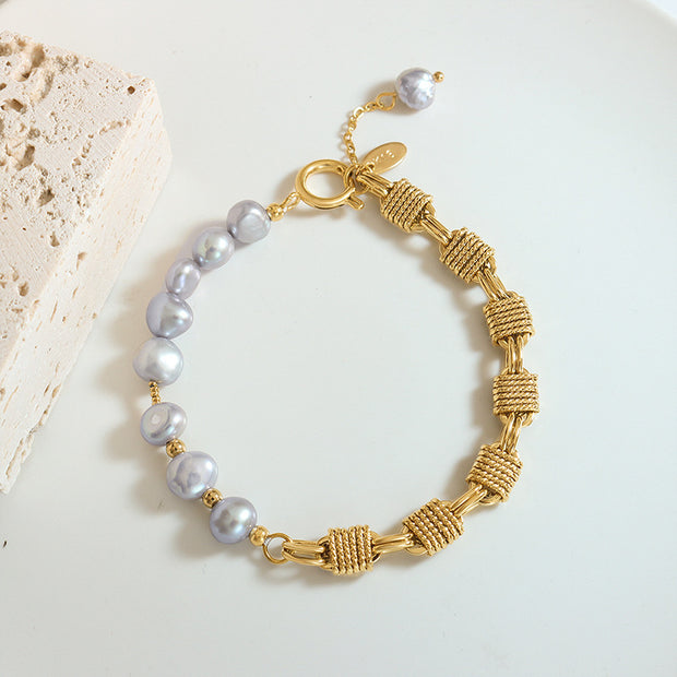 Regalia Golden Pearl Bracelet