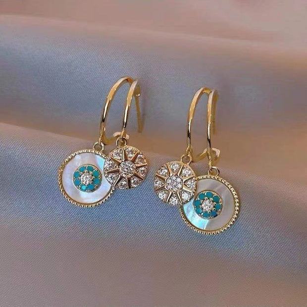 Alluring Kaleidoscope Gold Plated Earrings