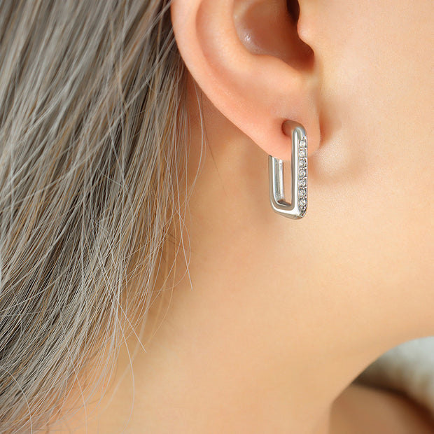 Nova Geometric Zirconia Earrings