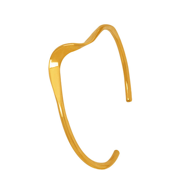 Iris Golden Bangle