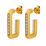 Nova Geometric Zirconia Earrings