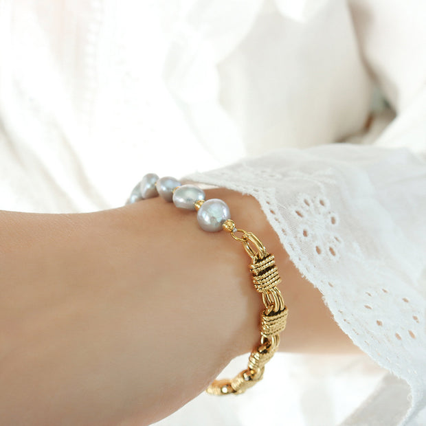 Regalia Golden Pearl Bracelet