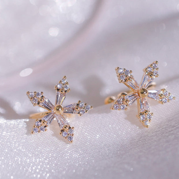 Crystalized Flower Earrings