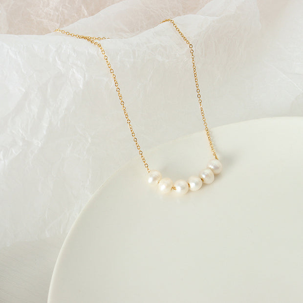 Zoe Layered Pearl Necklace