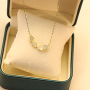 Ellaine Zirconia Four Leaf Clover Necklace