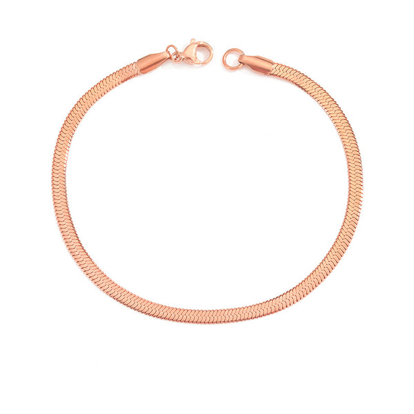 Stella Herringbone Chain Bracelet