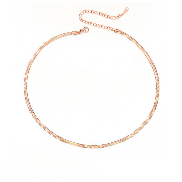 Stella Herringbone Chain Necklace