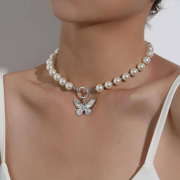 The Annabella Butterfly Pearl Necklace